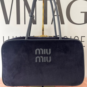 Borsa Beau in velluto a coste Miu Miu