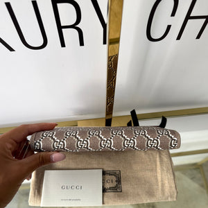 Portafoglio Continental Zip Around GG Shadow Gucci