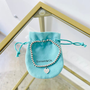 Bracciale Mini Bead cuore mini Tiffany