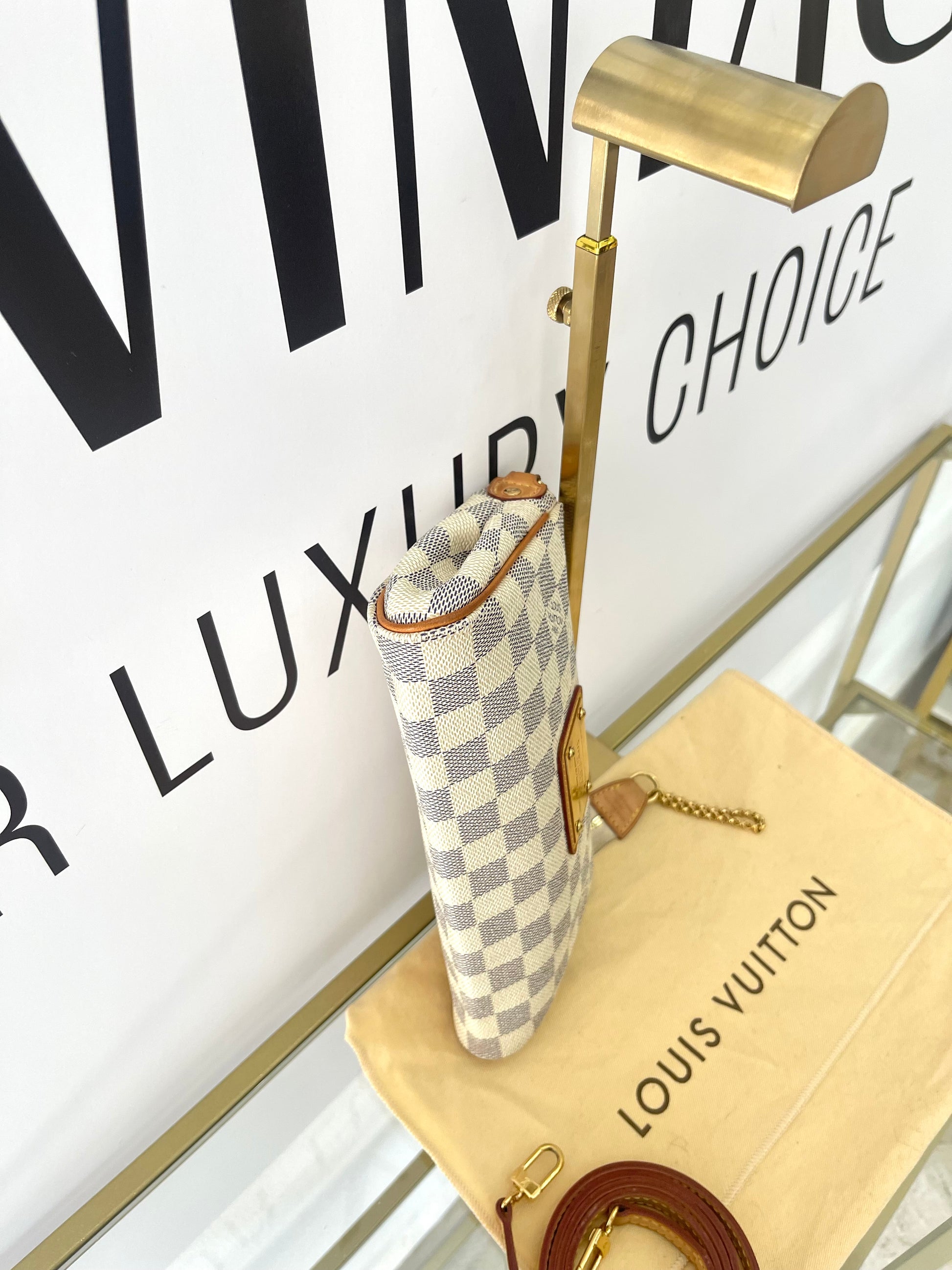 Pochette Eva Damier Azur Louis Vuitton