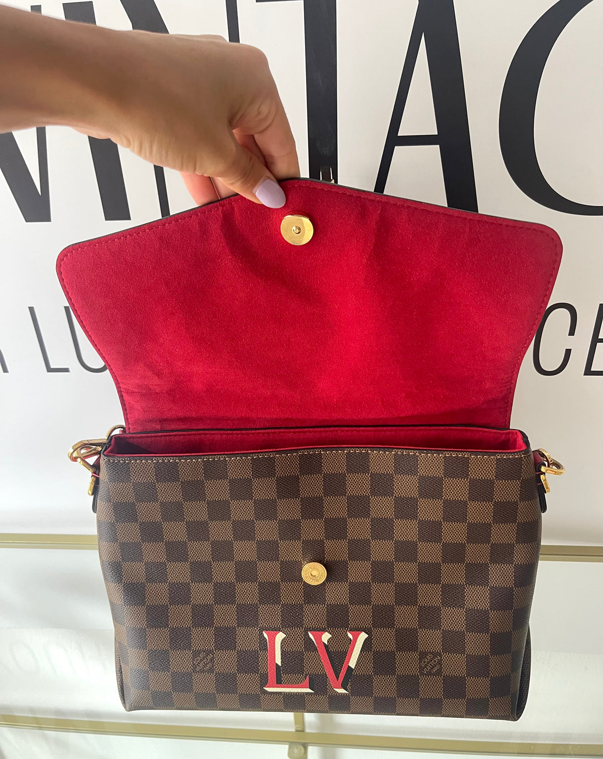 Borsa Beaubourg MM Damier Ebène Louis Vuitton