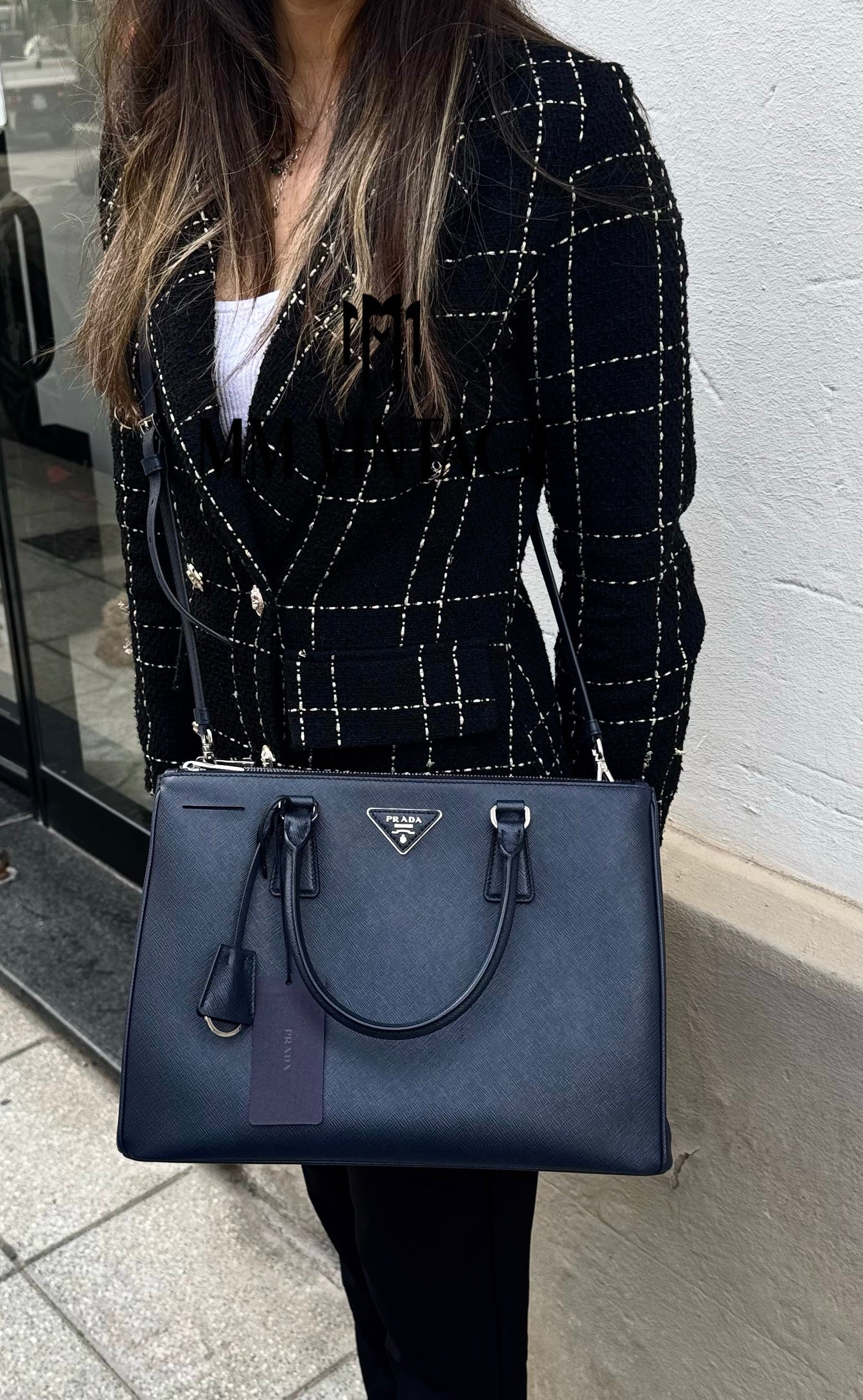 Borsa Galleria Large in Saffiano Prada