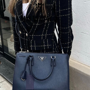 Borsa Galleria Large in Saffiano Prada
