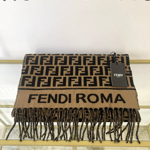 Sciarpa nero/tabacco Fendi