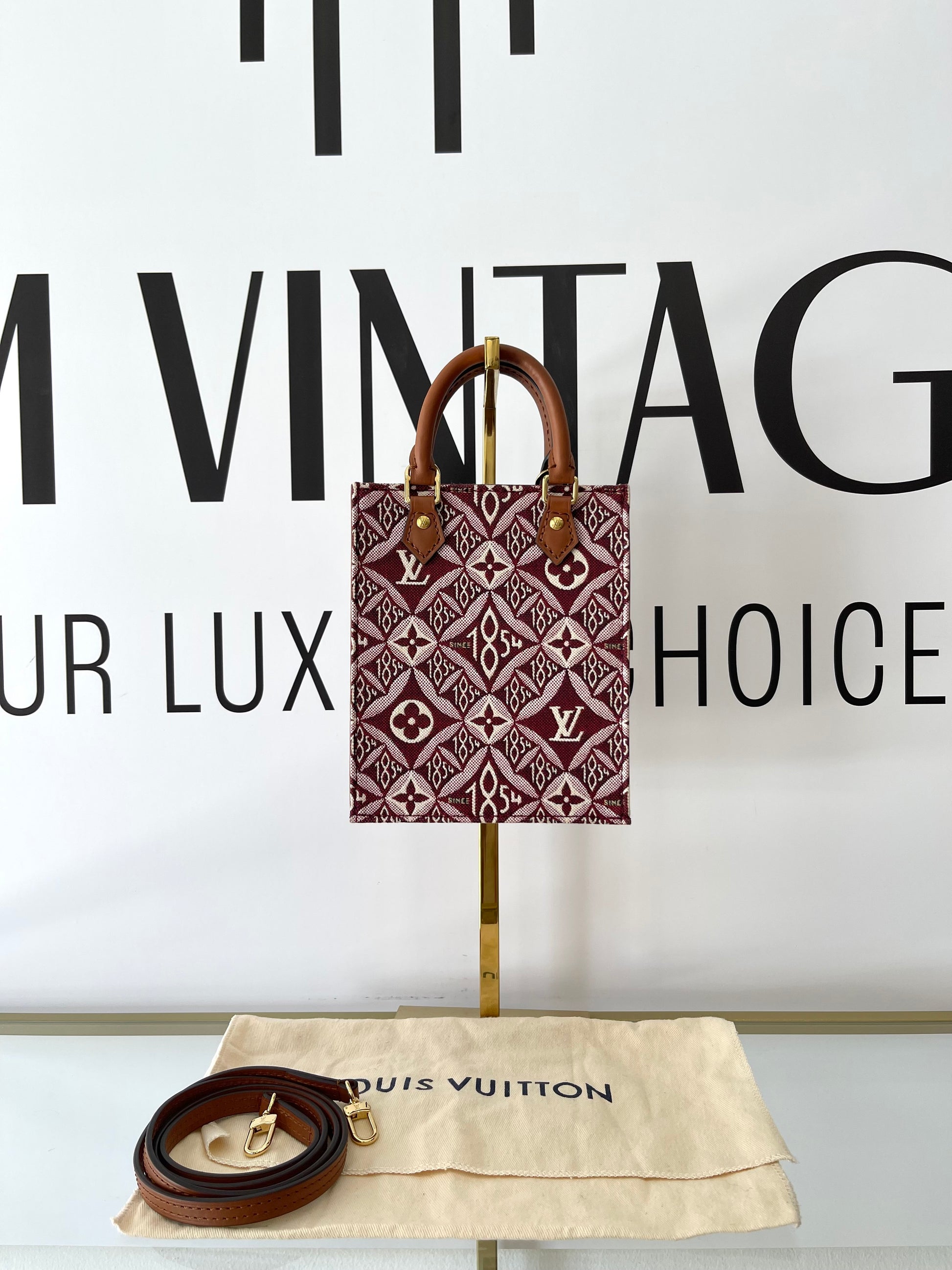 Borsa Petit Sac Plat Jacquard Since 1854 Louis Vuitton