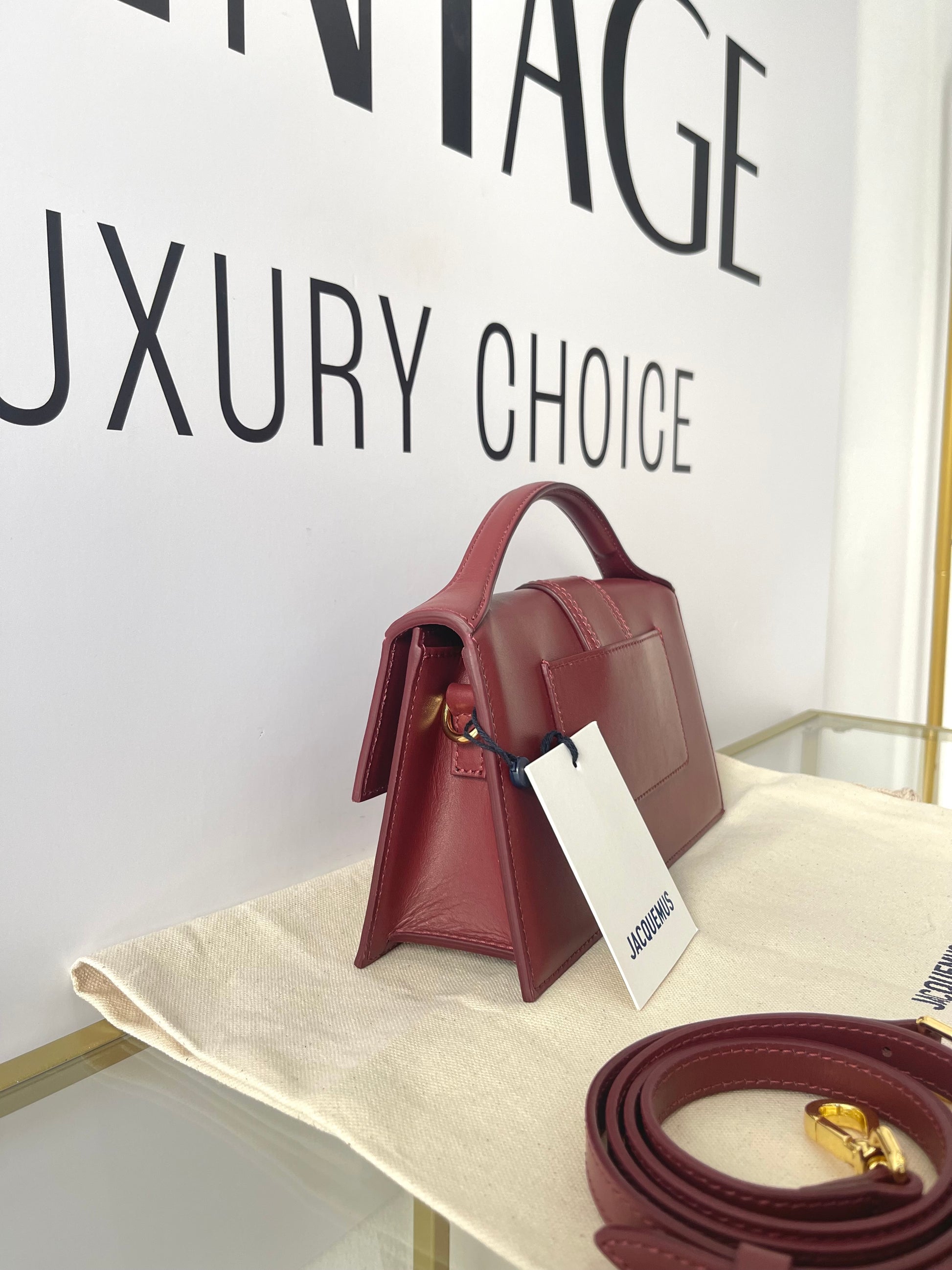 Borsa Le Grand Bambino Bordeaux Jacquemus