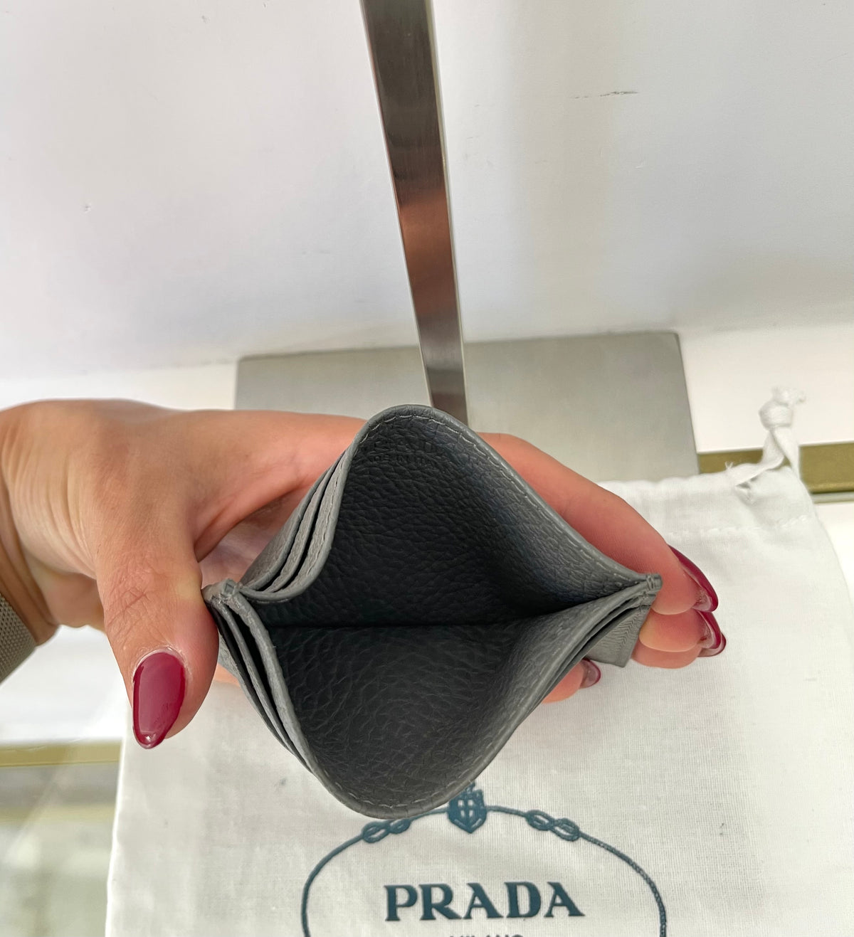Portacarte in pelle Prada