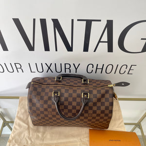Borsa Speedy 35 Damier Ébène Louis Vuitton