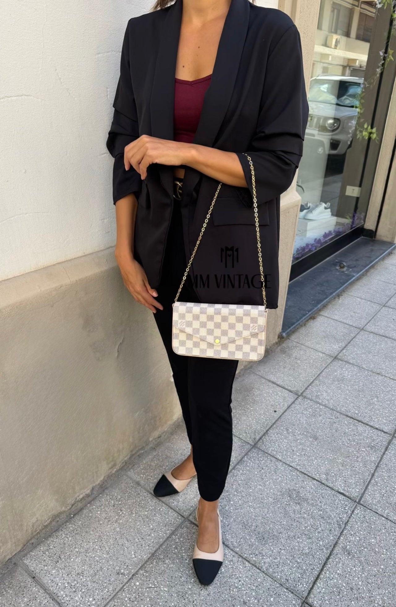Pochette Félicie Damier Azur Louis Vuitton