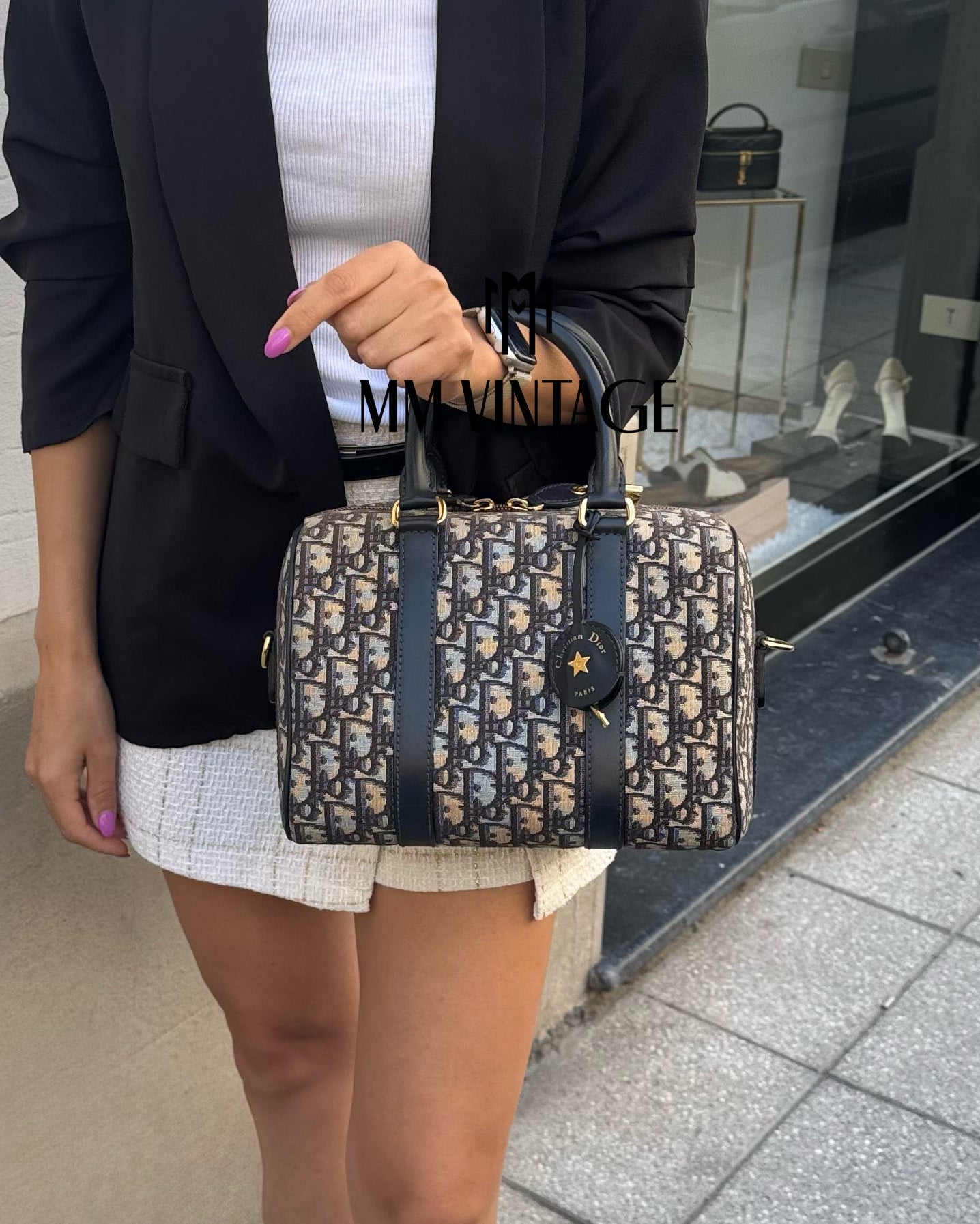 Borsa Dior Grove Jacquard Oblique Christian Dior