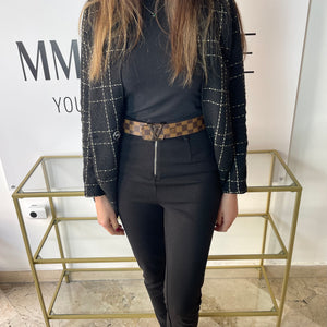 Cintura LV Initiales 40mm Damier Ebéne Louis Vuitton