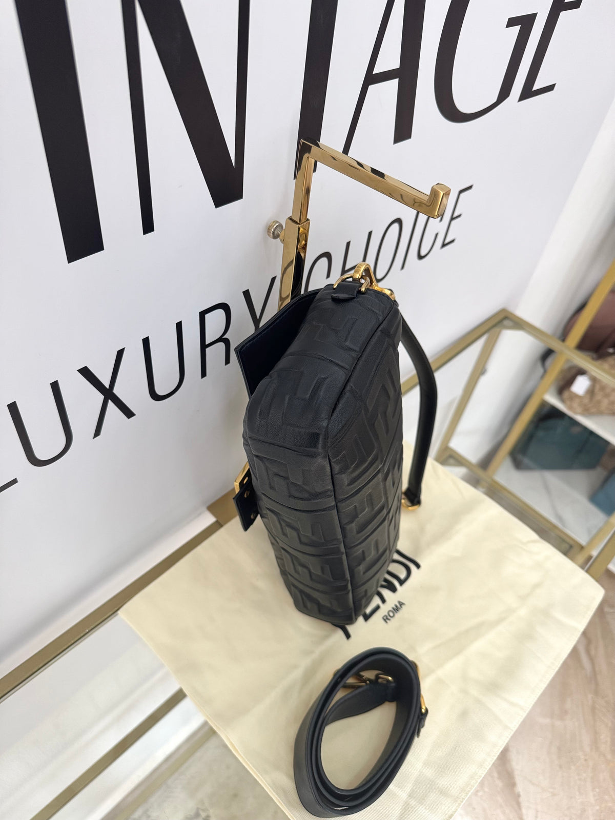 Borsa Baguette FF Fendi