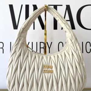 Borsa Hobo Wander Matelassé Miu Miu