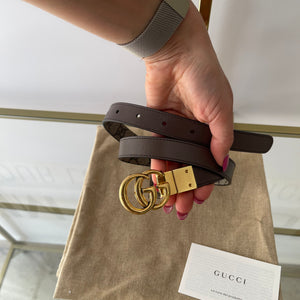 Cintura reversibile GG Marmont Supreme 2 cm Gucci