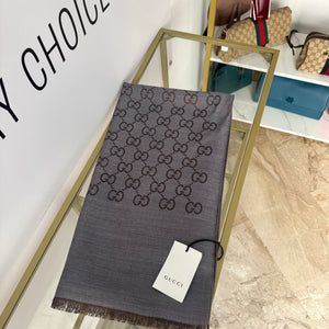 Stola GG in Lana e Seta reversibile Gucci