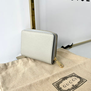 Portafoglio con logo Gucci grigio chiaro