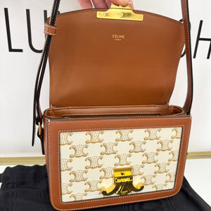 Borsa Teen Triomphe in tela Triomphe Celine