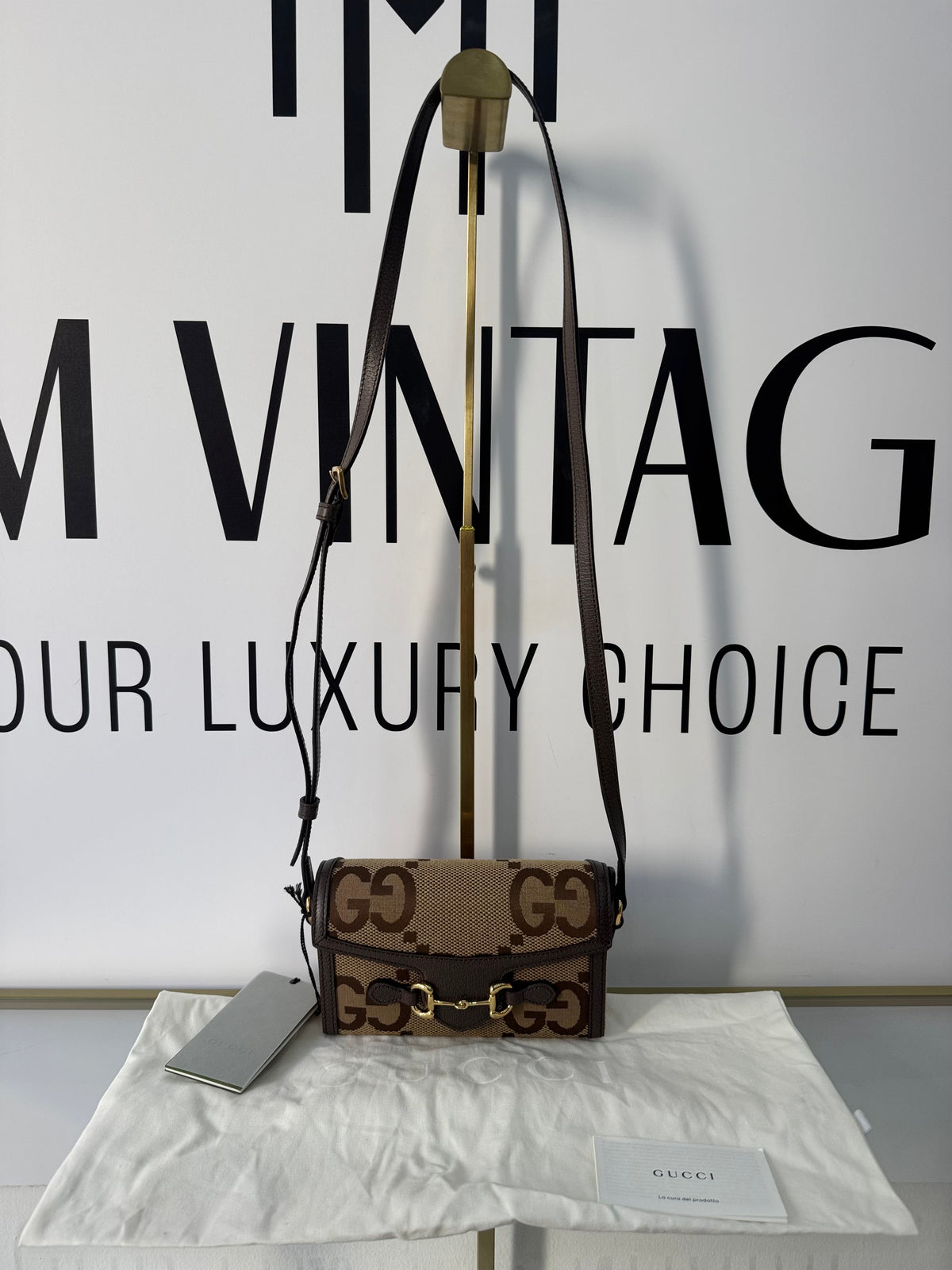 Borsa Mini Horsebit 1955 Jumbo GG Gucci