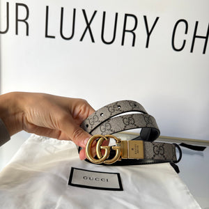 Cintura reversibile GG Marmont Supreme 2 cm Gucci