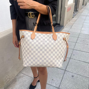 Borsa Neverfull MM Damier Azur Louis Vuitton
