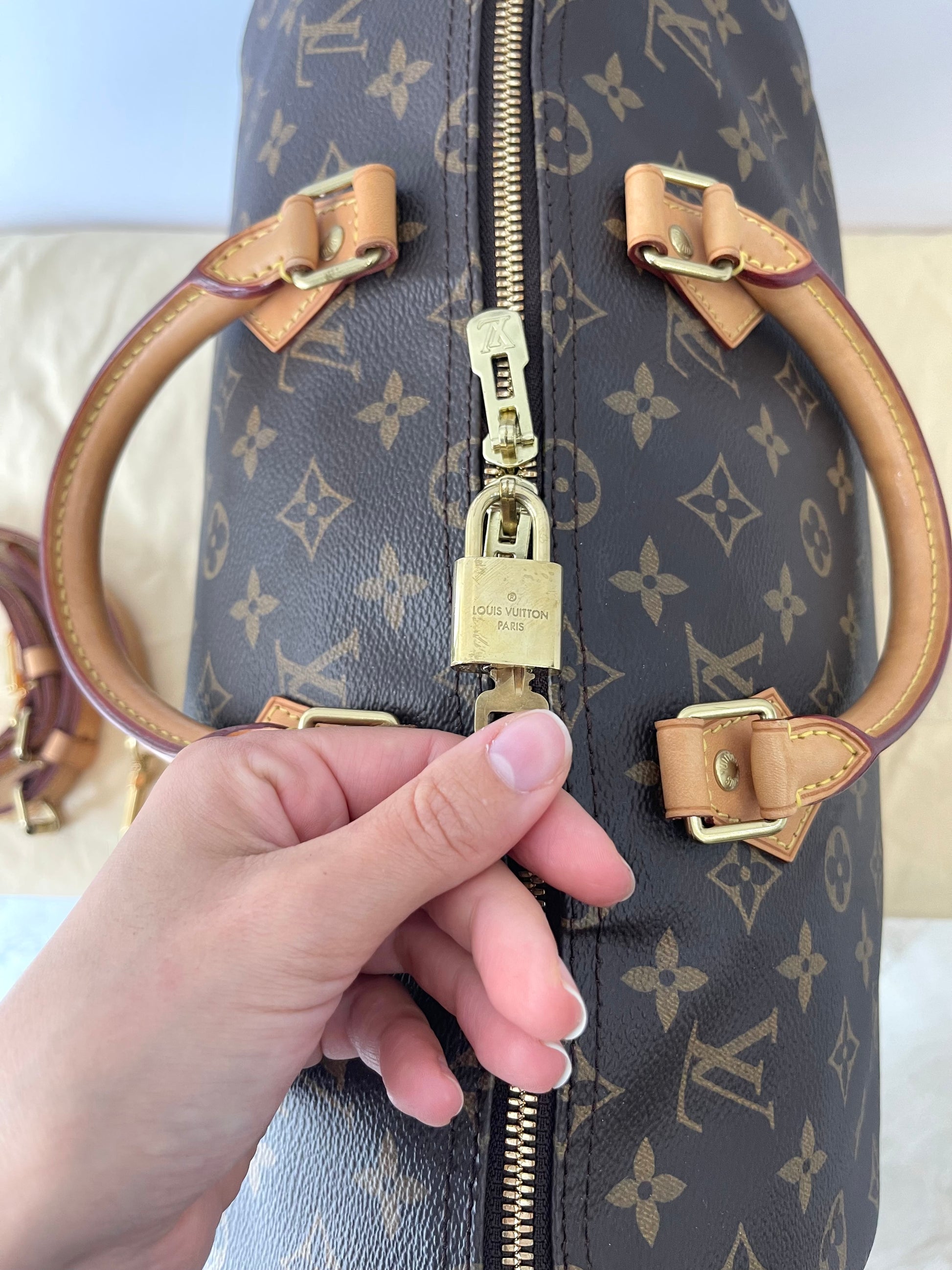 Borsa Speedy 35 Bandoulière Monogram Louis Vuitton