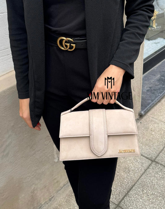 Borsa Le Grand Bambino in Nabuk Jacquemus