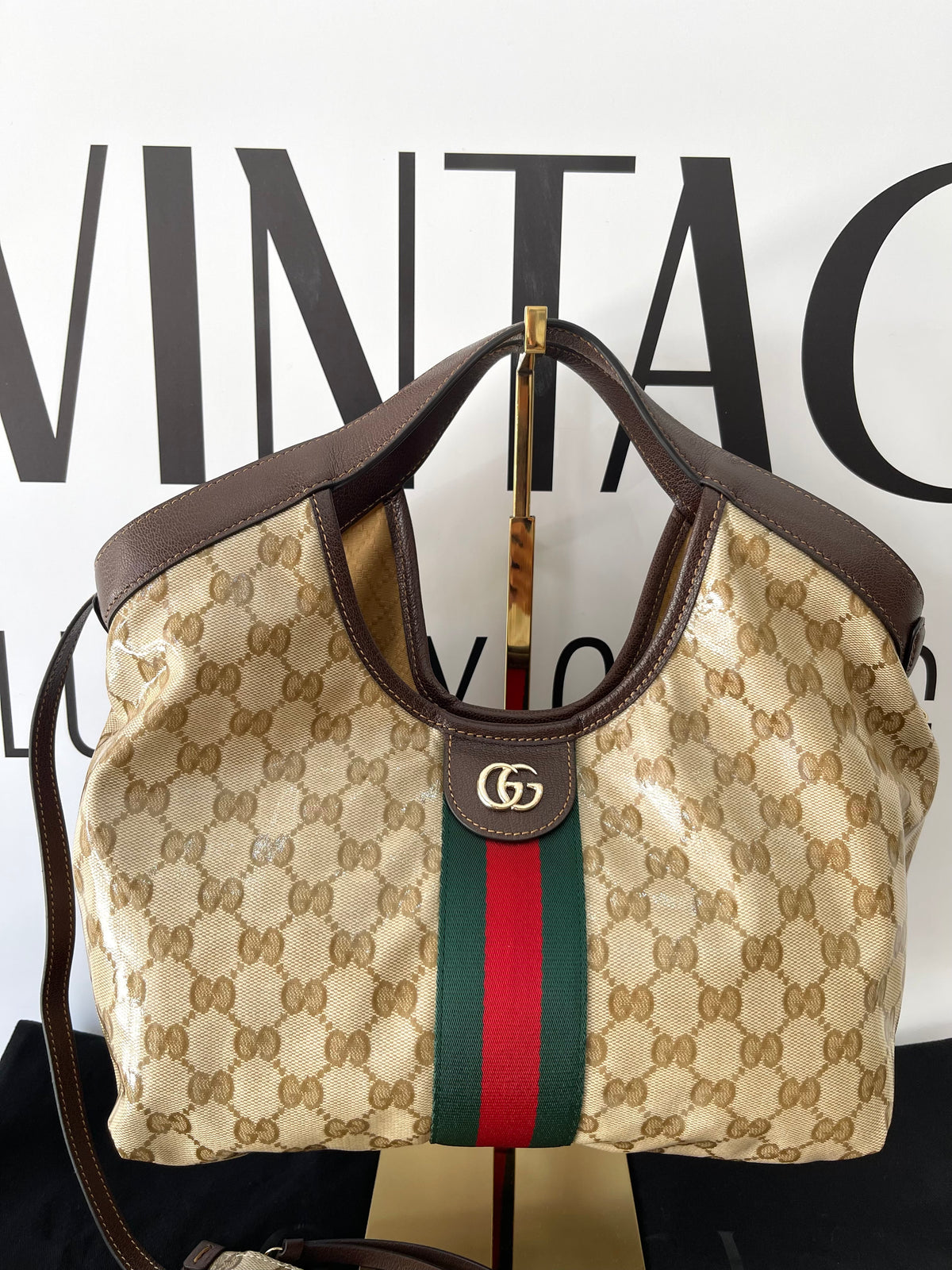Borsa Shopping Giglio GG Crystal Gucci