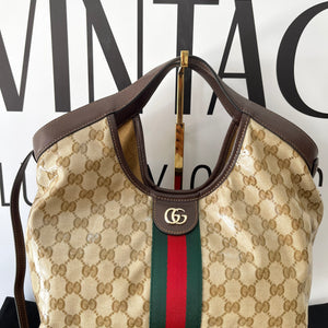 Borsa Shopping Giglio GG Crystal Gucci