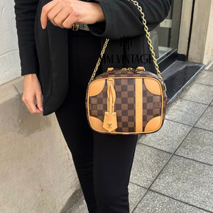 Borsa Valisette Souple BB Damier Ebène Louis Vuitton