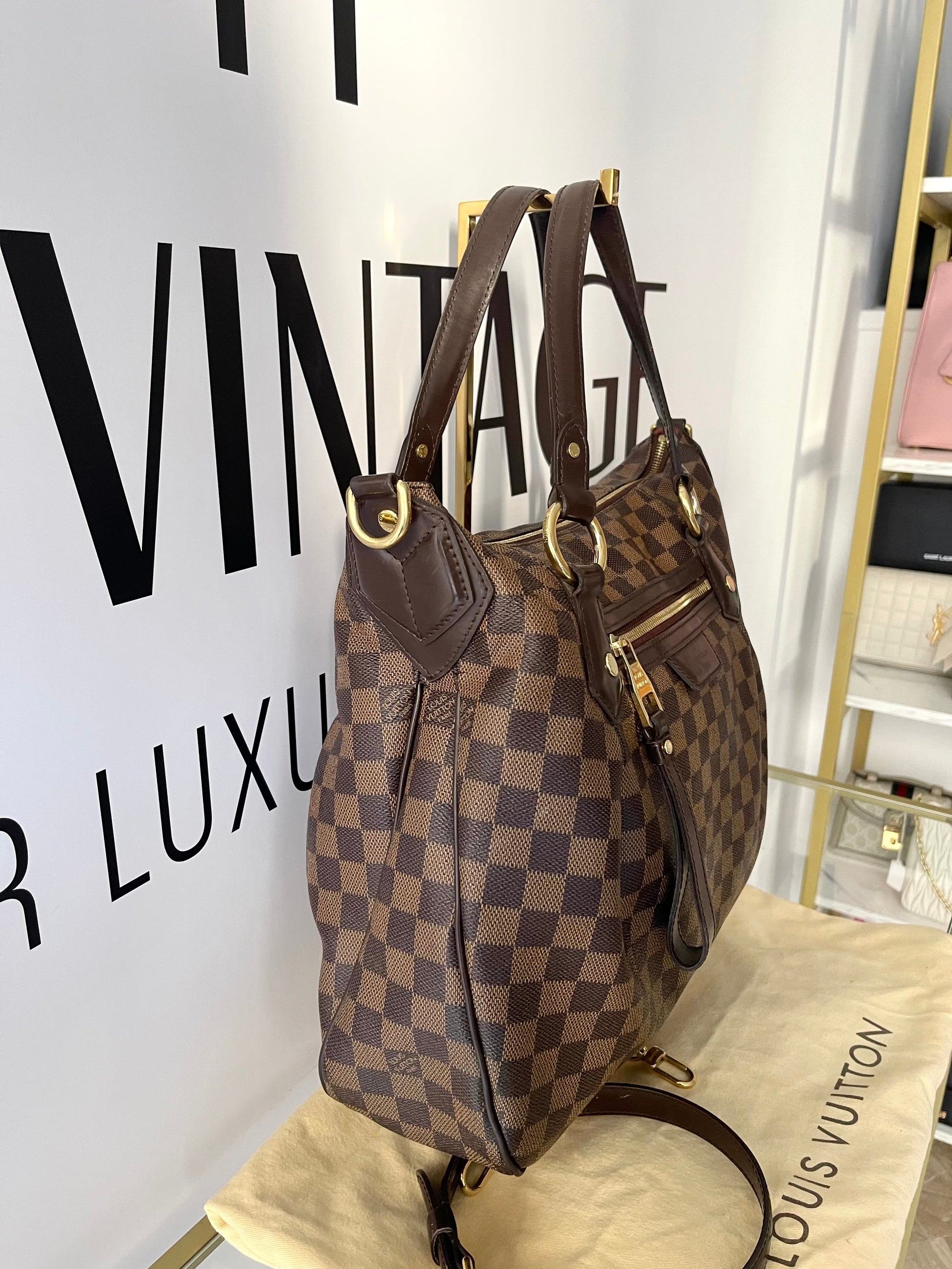 Borsa Evora MM Damier Ebéne Louis Vuitton