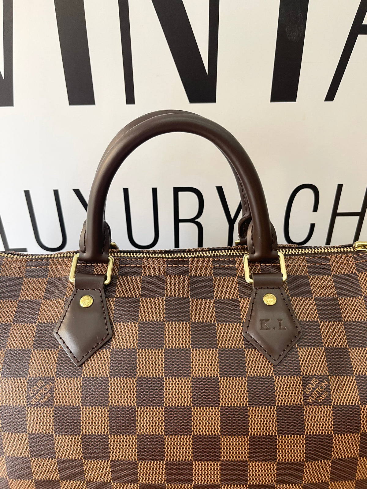 Borsa Speedy 30 Damier Ebène Louis Vuitton