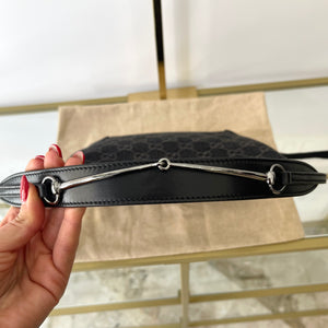 Borsa Horsebit Slim in Denim Gucci