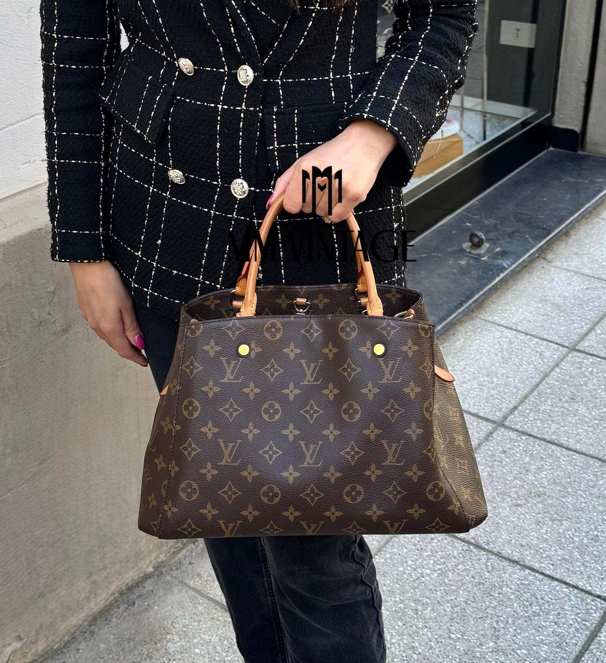 Borsa Montaigne MM Monogram Louis Vuitton