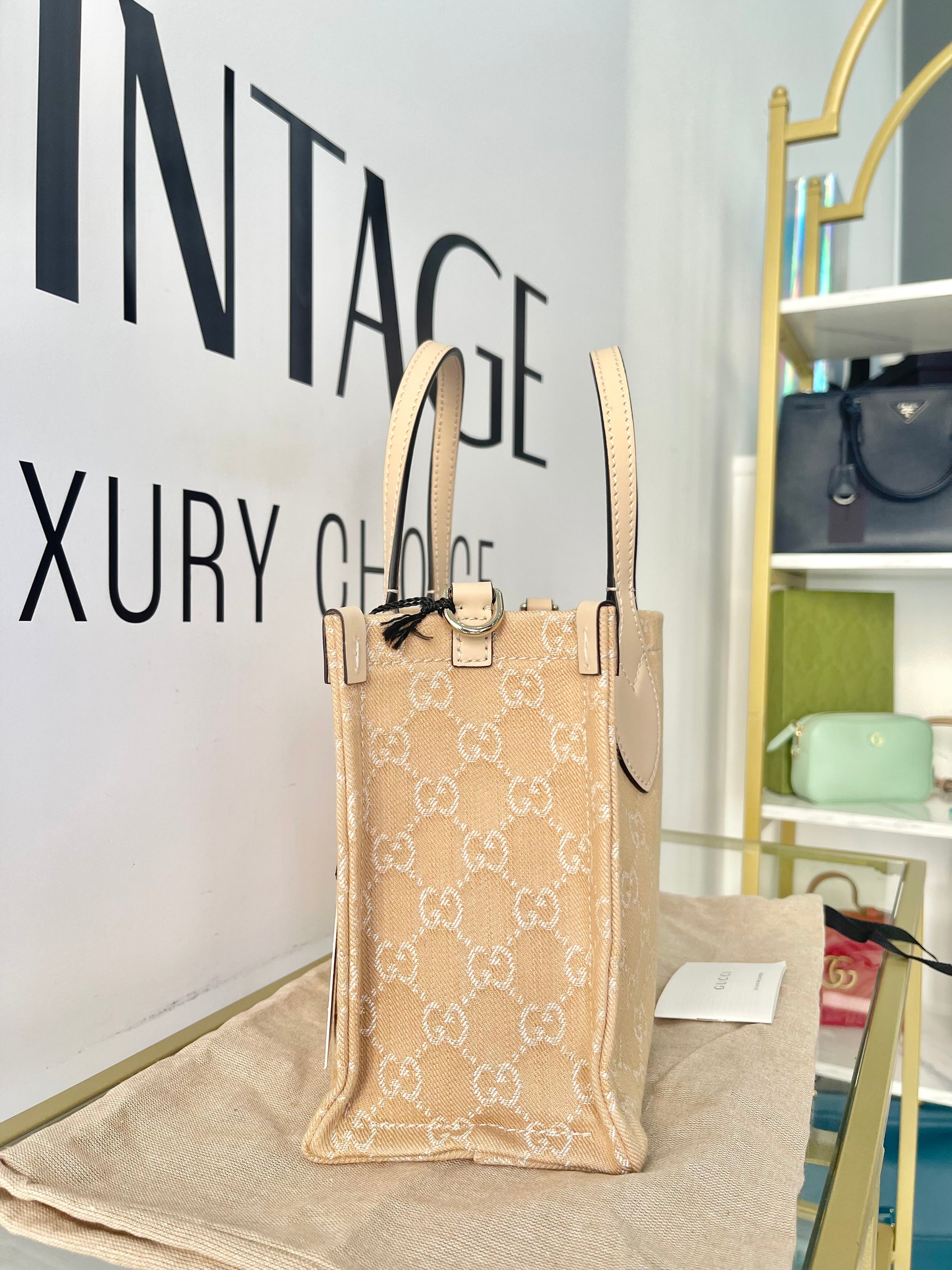 Borsa Shopping Ophidia in denim Gucci