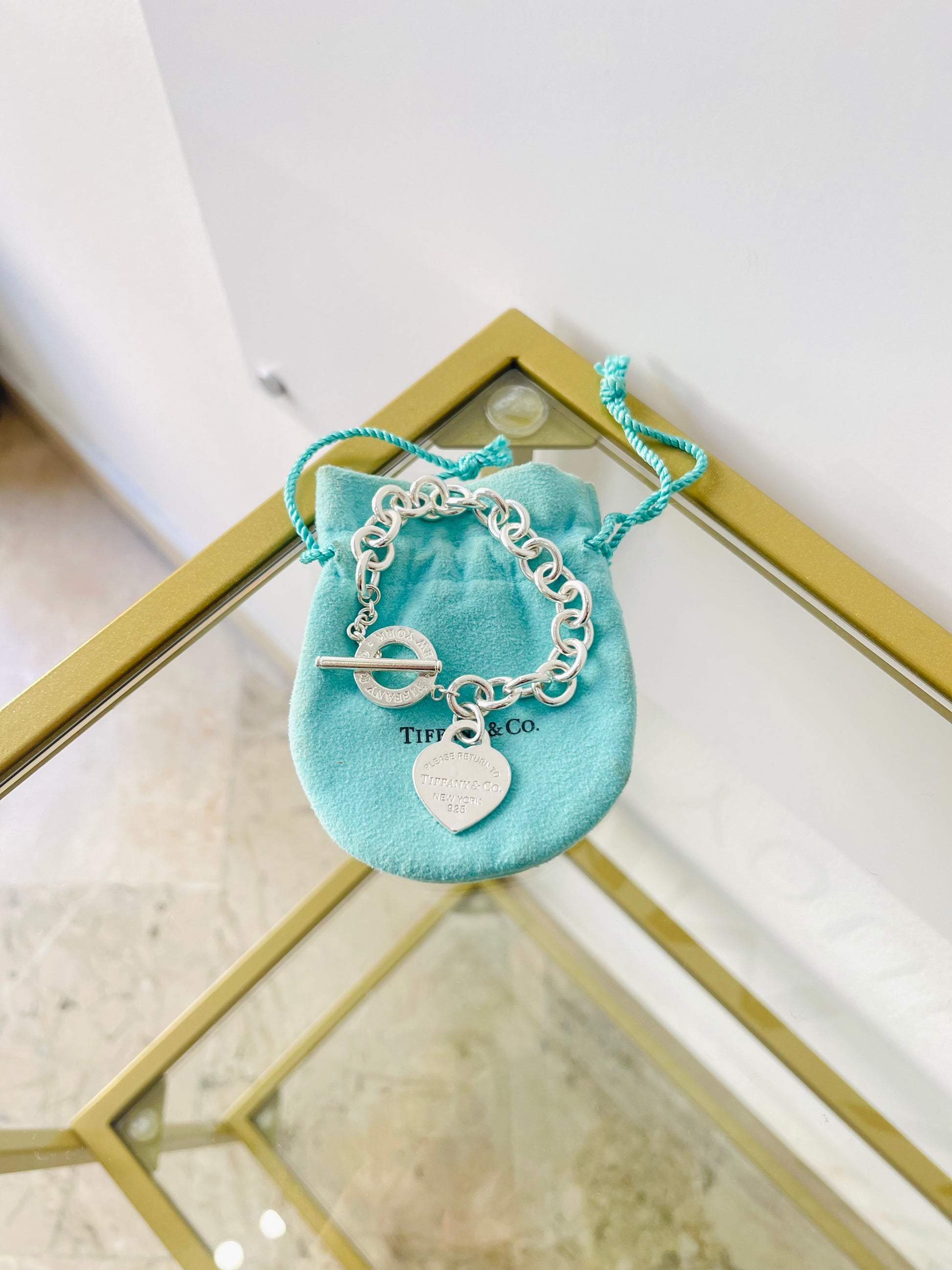 Bracciale a maglie cuore M Toggle Tiffany