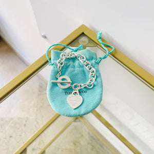 Bracciale a maglie cuore M Toggle Tiffany