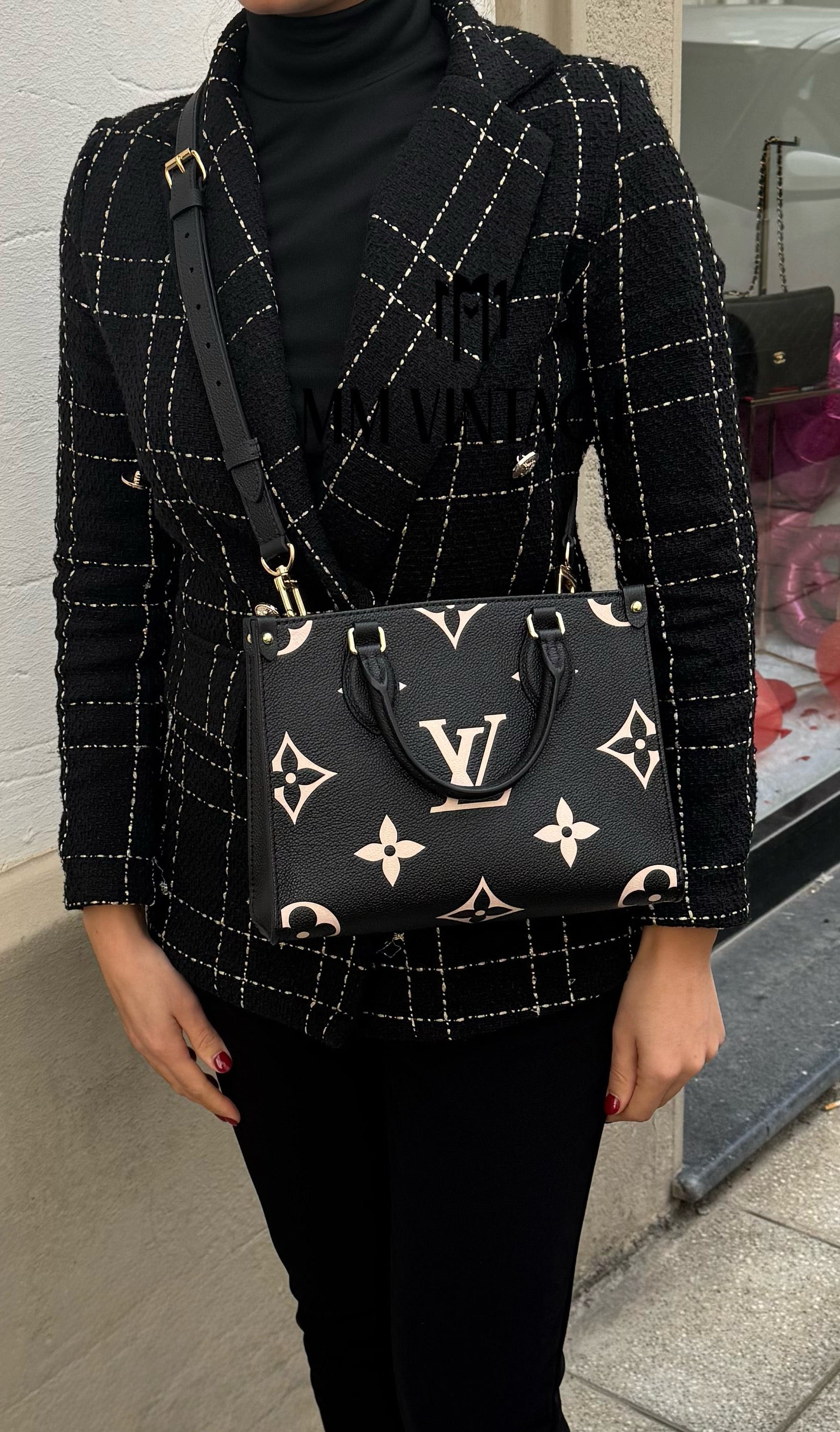 Borsa OnTheGo PM Monogram Empreinte Bicolor Louis Vuitton