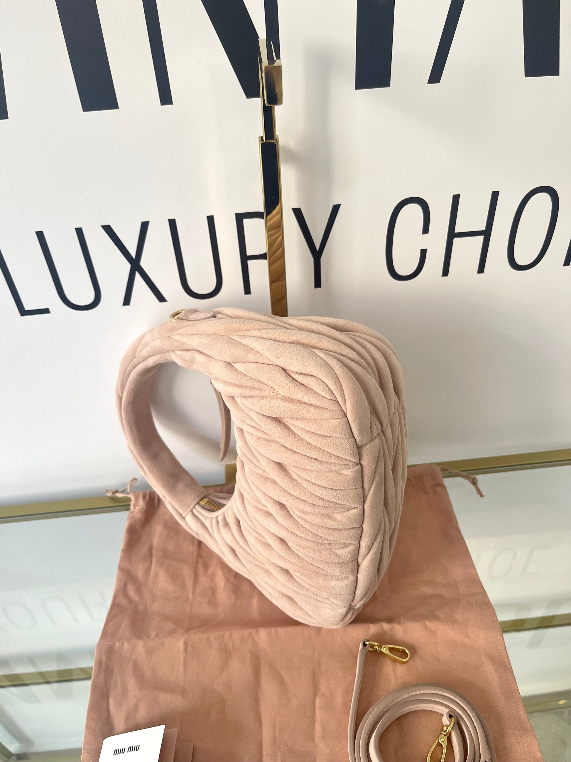 Borsa Hobo Wander Small Miu Miu