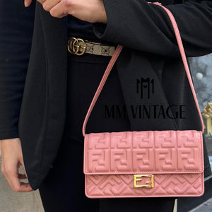 Wallet on Chain Baguette rosa Fendi