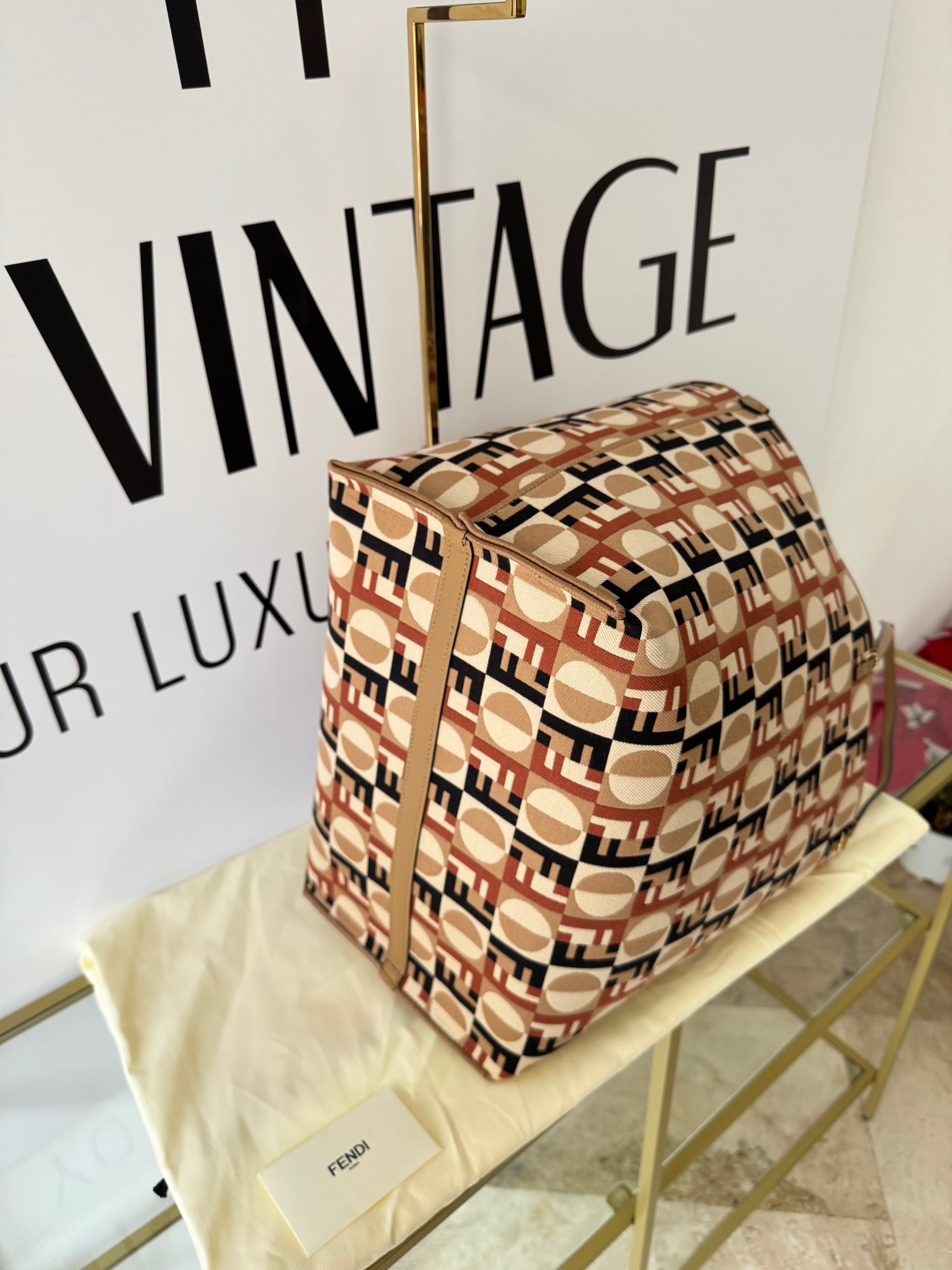 Borsa Shopping Roll Large Reversibile Fendi