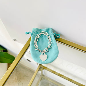Bracciale a maglie cuore M Tiffany