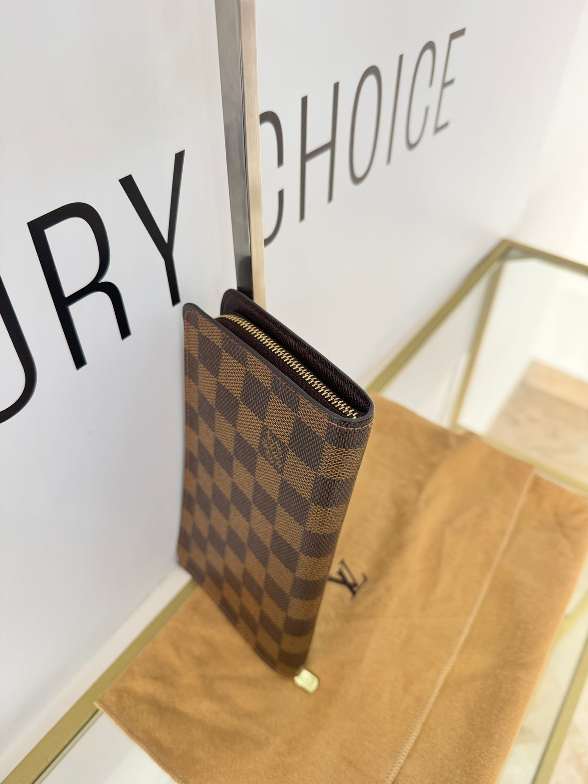 Portafoglio Zippy Damier Ebène Louis Vuitton