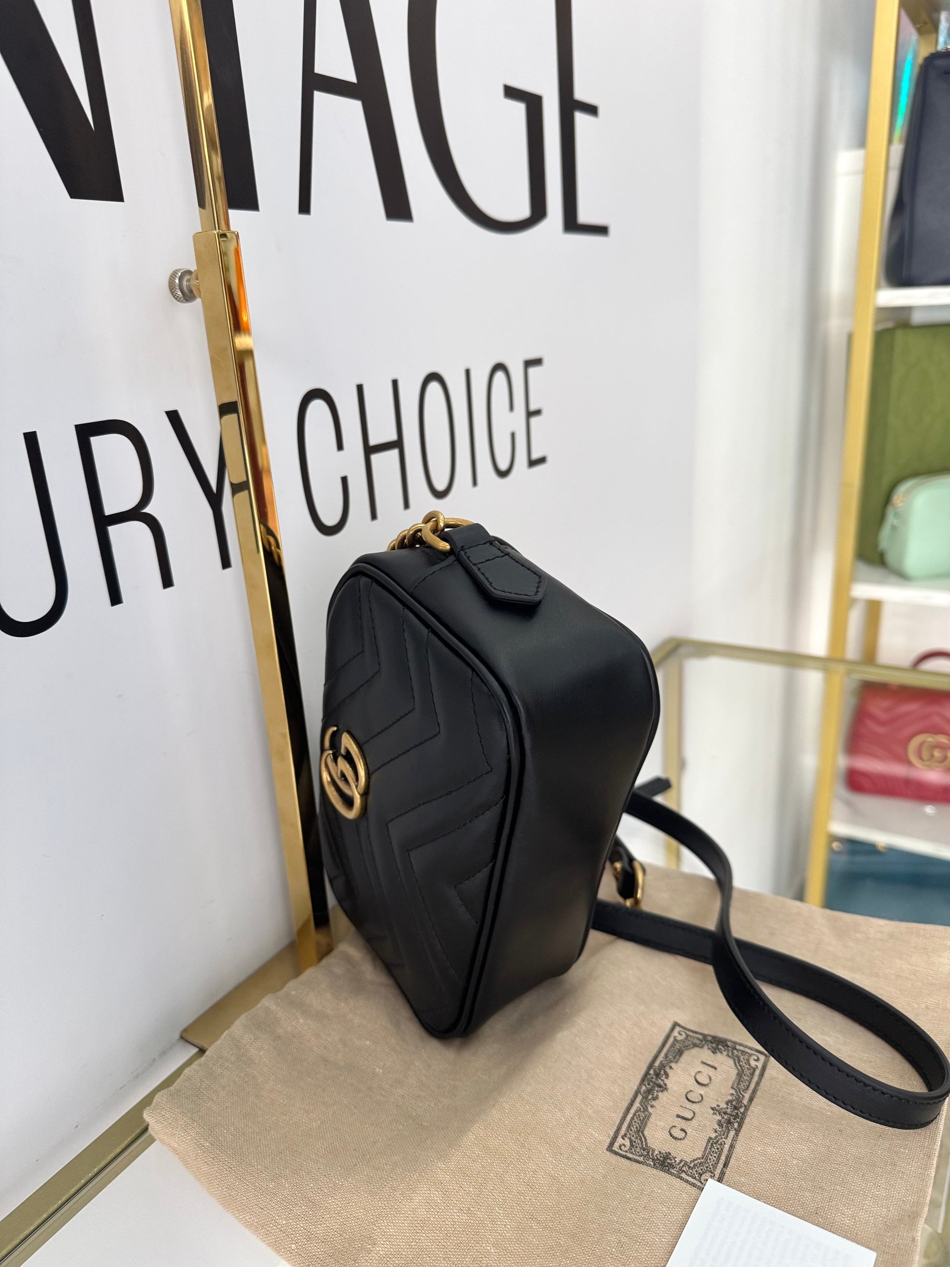 Borsa Mini Camera Bag GG Marmont Gucci