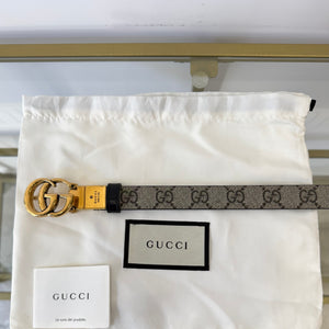 Cintura reversibile GG Marmont Supreme 2 cm Gucci