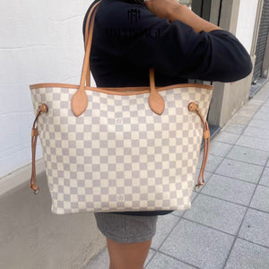 Borsa Neverfull MM Damier Azur Louis Vuitton