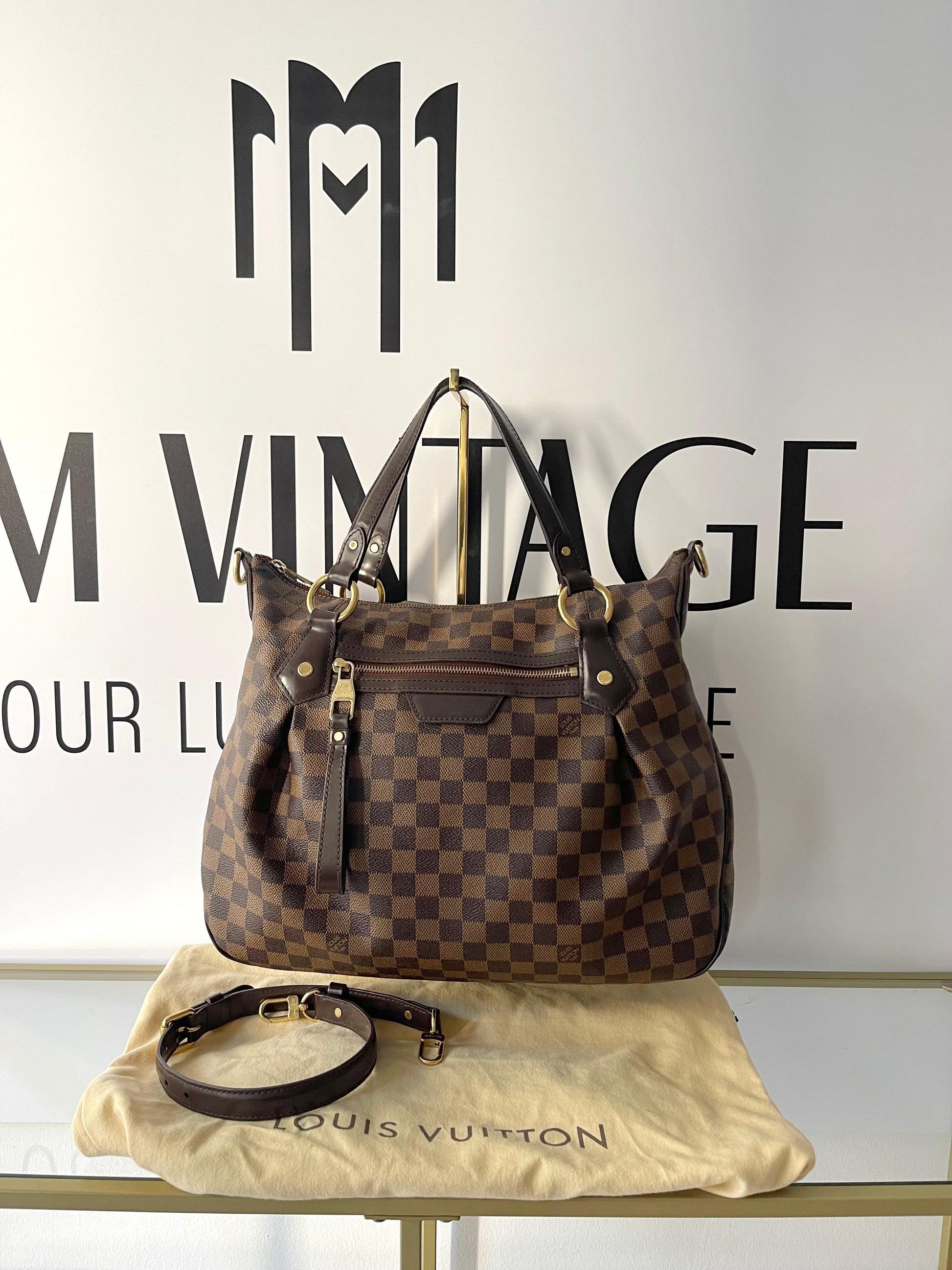 Borsa Evora MM Damier Ebéne Louis Vuitton
