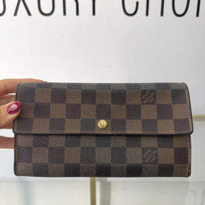 Portafoglio Sarah Damier Ebéne Louis Vuitton