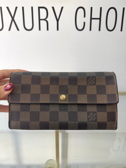 Portafoglio Sarah Damier Ebéne Louis Vuitton