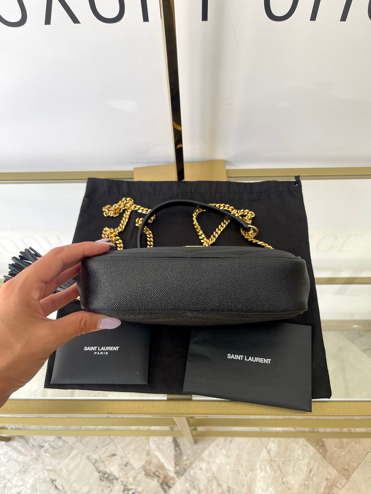 Borsa Mini Camera Lou Saint Laurent