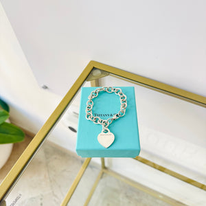 Bracciale a maglie cuore M Tiffany